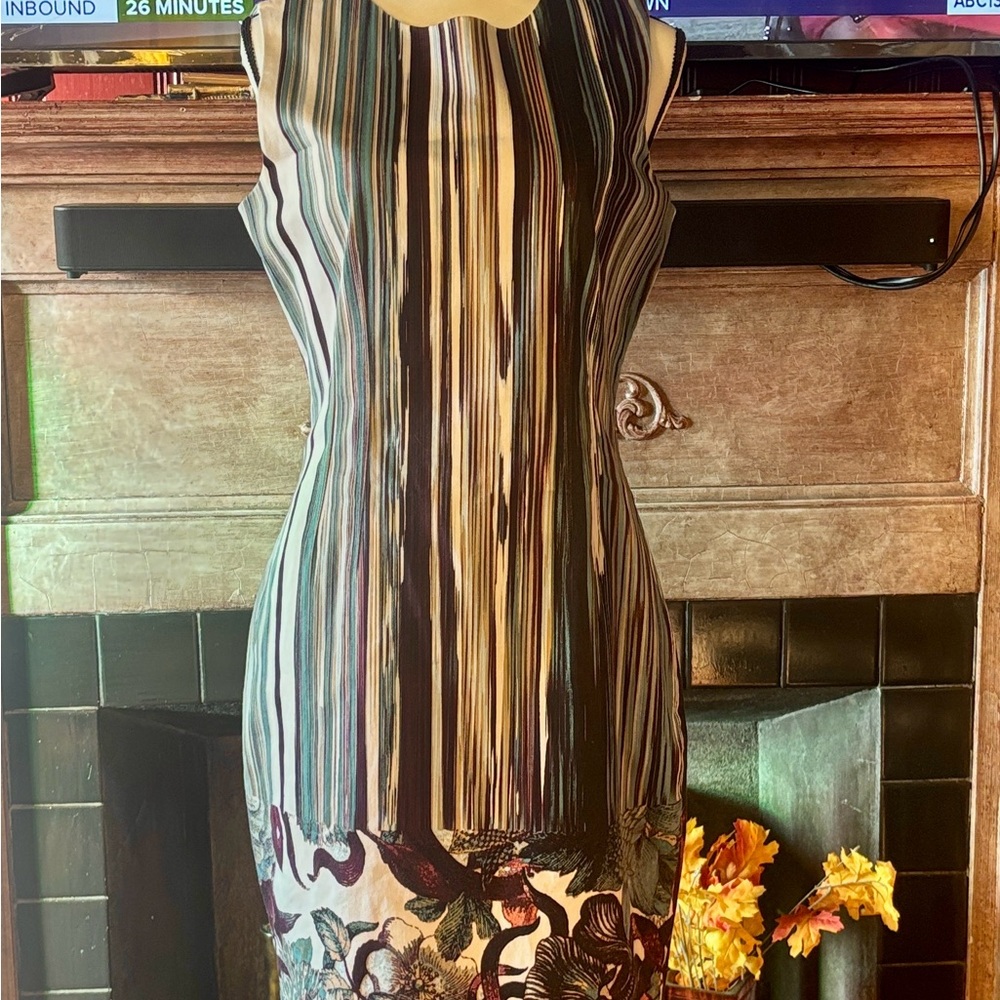 Tahari Multicolor Striped Garment